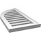 Ekena Millwork Quarter Round Top Left Surface Mount PVC Gable Vent w/ 2"W x 1-1/2"P Brickmould Frame, 14"W x 28"H GVPQL14X2802SF - alternate 4